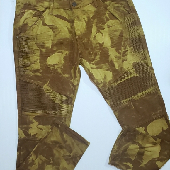 Golden Denim Gold Camouflage Pants - Picture 1 of 7